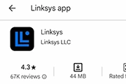 Through the Linksys App